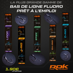 ROK LOOP RIG 2 MONTAGES CURVE SHANK SANS ARDILLION N 6 FLUORO 0.35 MM