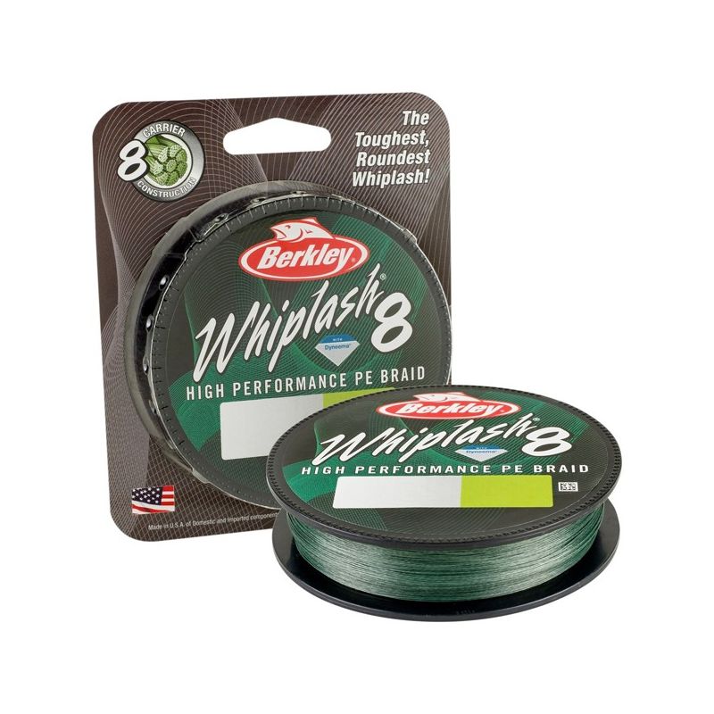 BERKLEY WHIPLASH 8 0.20 MM 300 M 27.7 KG VERT MOUSSE