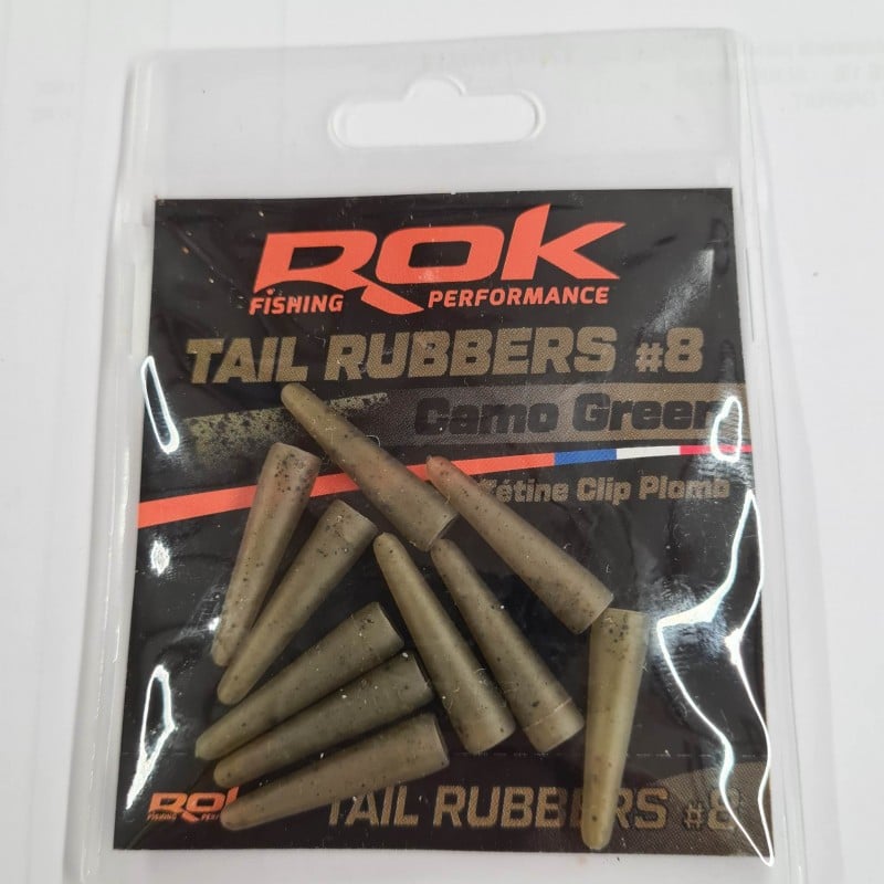 ROK TAIL RUBBERS 8 CAMO BROWN X10