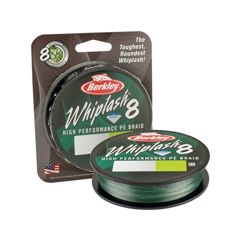 BERKLEY WHIPLASH 8 0.18 MM 300 M 23.30 KG VERT MOUSSE