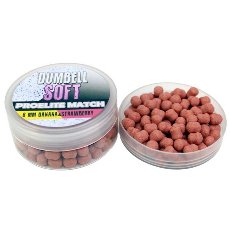 pro elite baits hook dumbell wafter 8 mm banana strawberry