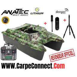 Bateau Amorceur Anatec Catamaran Forest Lithium AN-I6X + Support