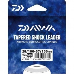 Daiwa Tete De Ligne Conique Tapered Shock Leader 33/100 57/100 5X15 M