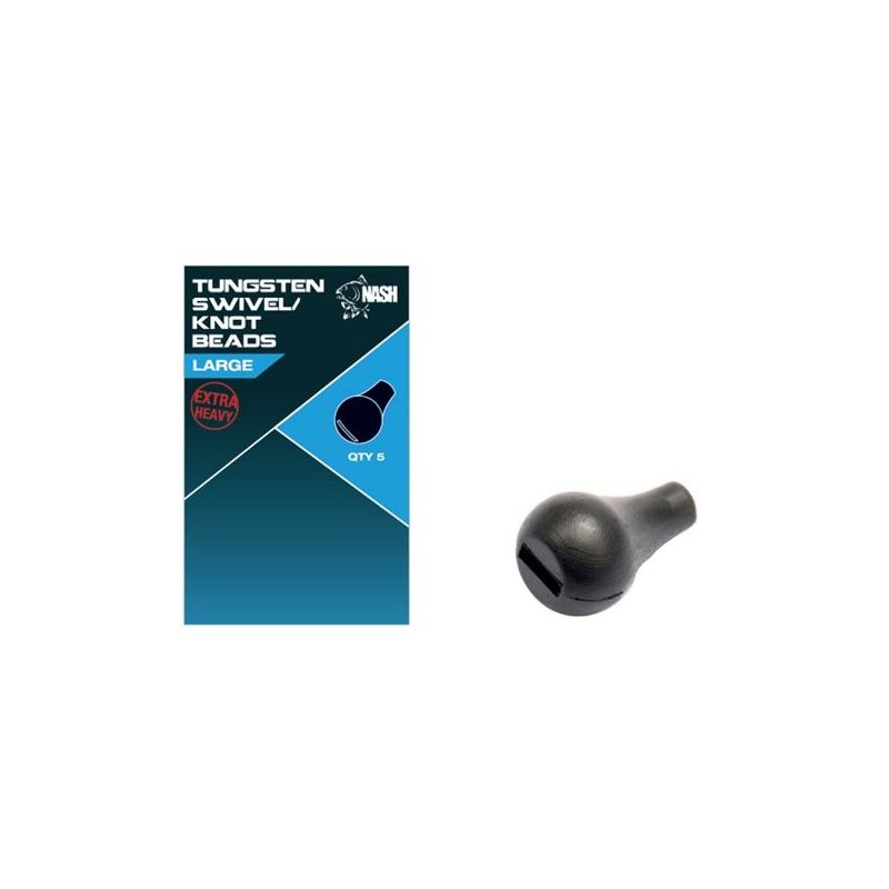 TUNGSTEN SWIVEL KNOT BEADS LARGE X 5