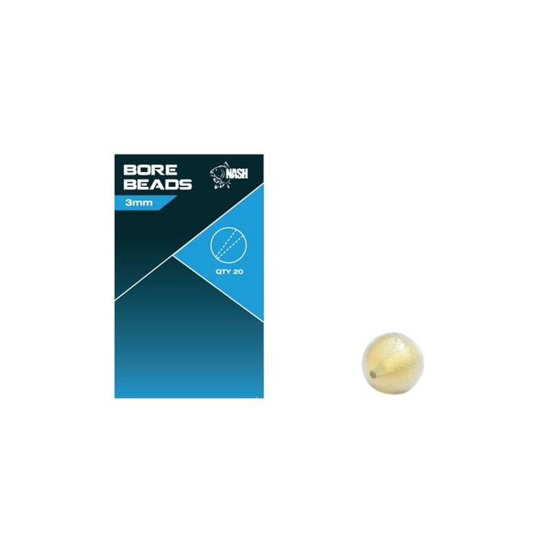 NASH BORE BEADS 3 MM X 20 NASH BORE BEADS 3 MM X 20