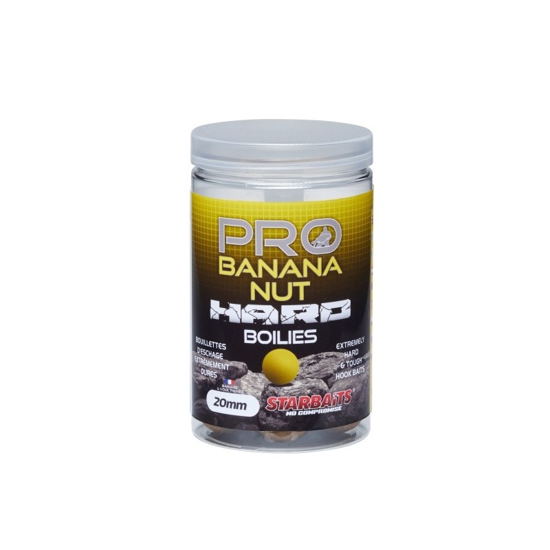STARBAITS BOUILLETTES PRO BANANA NUT HARD BAITS 20MM 200G