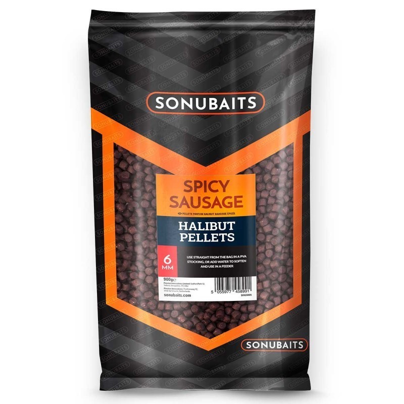 SONUBAIT SPICY SAUSAGE HALIBUT PELLET 8 MM