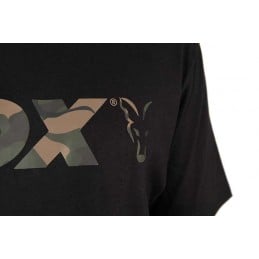 FOX T-SHIRT BLACK CAMO LOGO S
