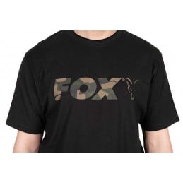 FOX T-SHIRT BLACK CAMO LOGO S
