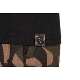 FOX T-SHIRT BLACK CAMO LOGO S