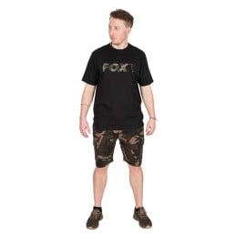 FOX T-SHIRT BLACK CAMO LOGO S
