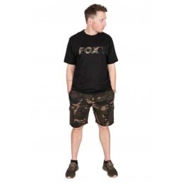 FOX T-SHIRT BLACK CAMO LOGO S
