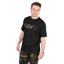 FOX T-SHIRT BLACK CAMO LOGO S
