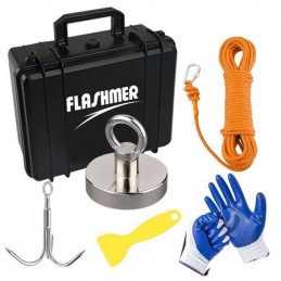 FLASHMER KIT PRO PECHE A L'AIMANT 250 kg