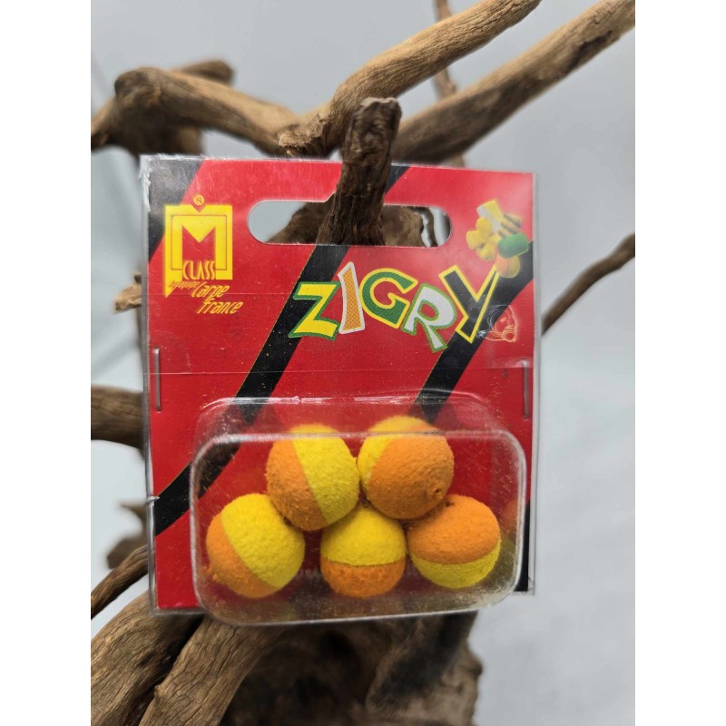 MILO ZIGRY V20 BALL ORANGE JAUNE 15 MM 5 PC