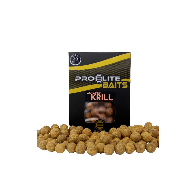 PRO ELITE BAITS ANTARTIC KRILL GOLD BOILIES 20 MM 1 KG