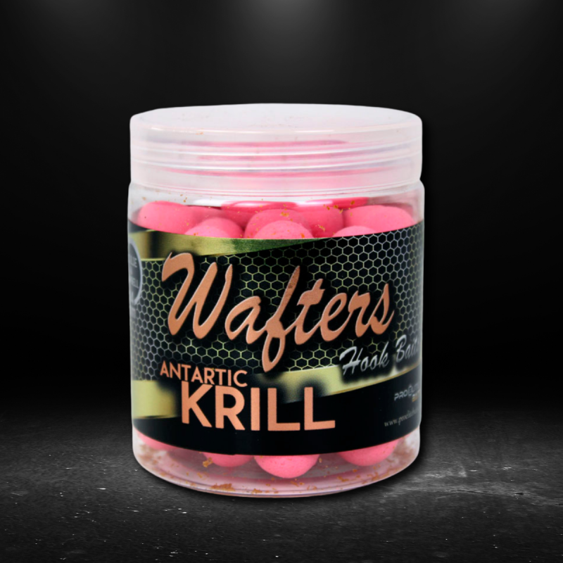 pro elite baits antartic krill gold wafter hb boilies + dumbell 14 MM