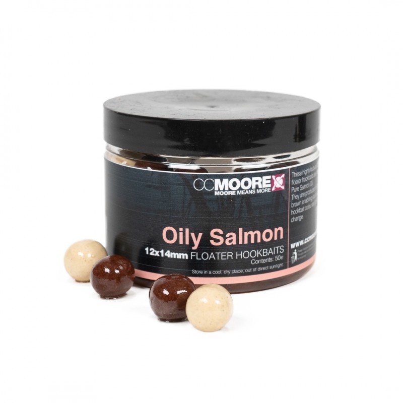 CC MOORE OILY SALMON FLOATER HOOKBAITS 12X14MM