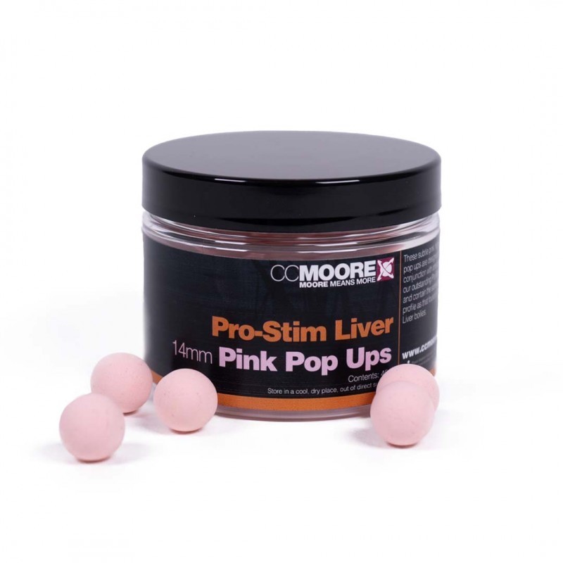CC MOORE PRO-STIM LIVER PINK POP UPS 14MM