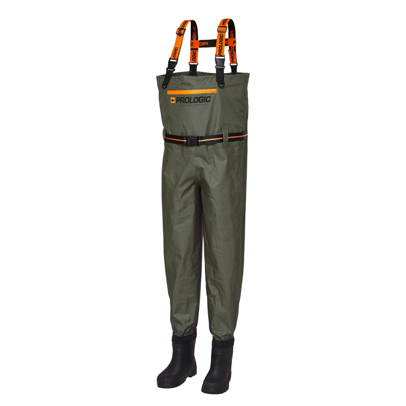 PROLOGIC INSPIRE CHEST BOOTFOOT WADER EVA SOLE XL 44-45 GREEN