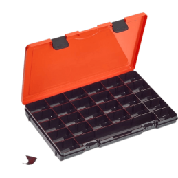 ROK BOITE PLATE 27X17X4.3 CM NOIRE ORANGE