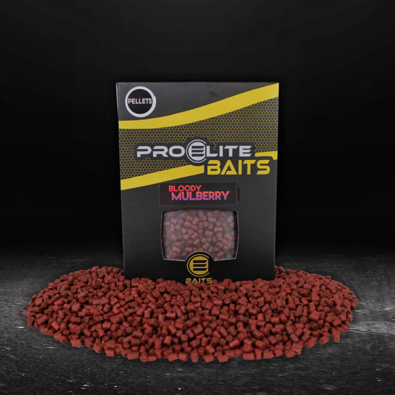 PRO ELITE BAITS GOLD PELLETS 6MM BLOODY MULBERRY 1KG