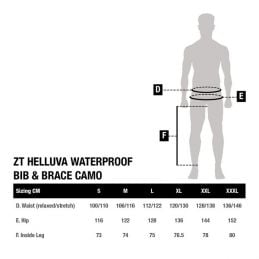 Nash ZT Helluva Waterproof Bib and Brace Camo M