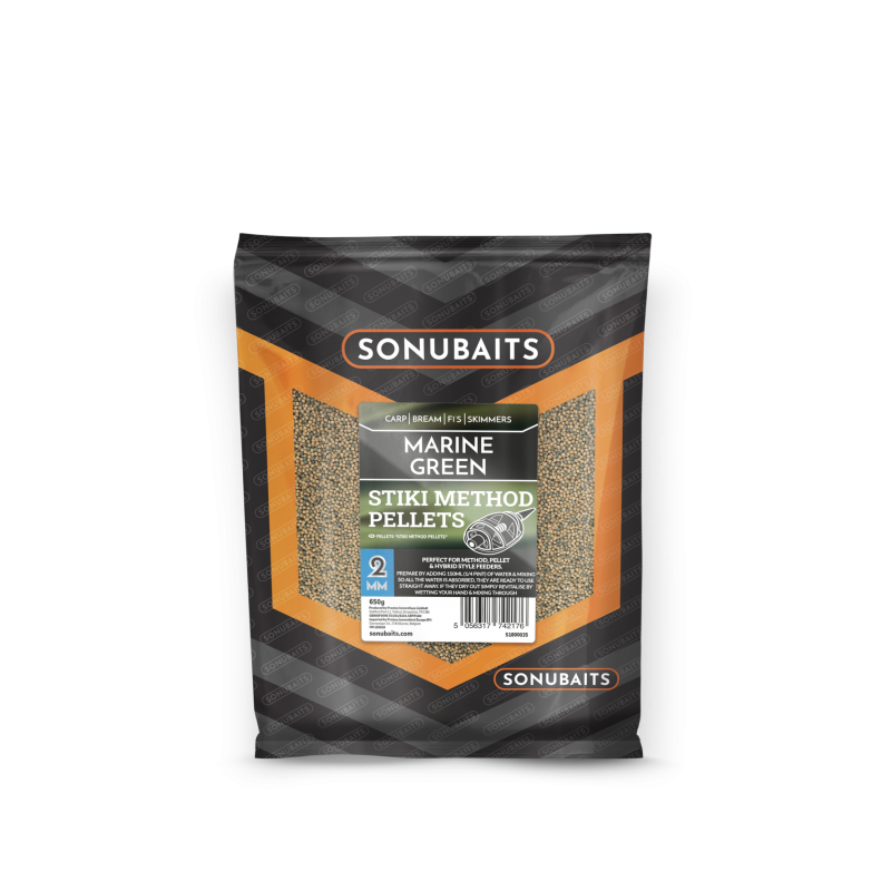 Sonubaits Marine Green Sticki Method Pellets 2mm 650gr