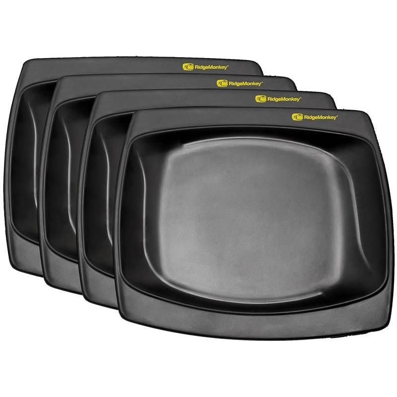 Ridge Monkey DLX Large Plate Four Pack 4 pcs
