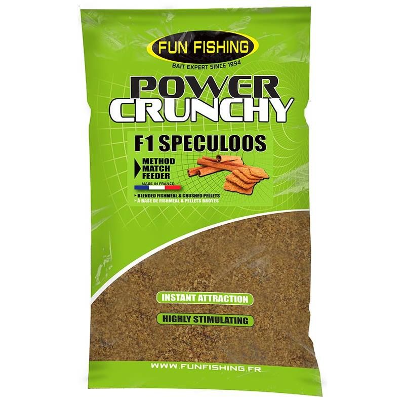 FUN FISHING AMORCE POWER CRUNCHY SAC 2 KG F1 SPECULOOS