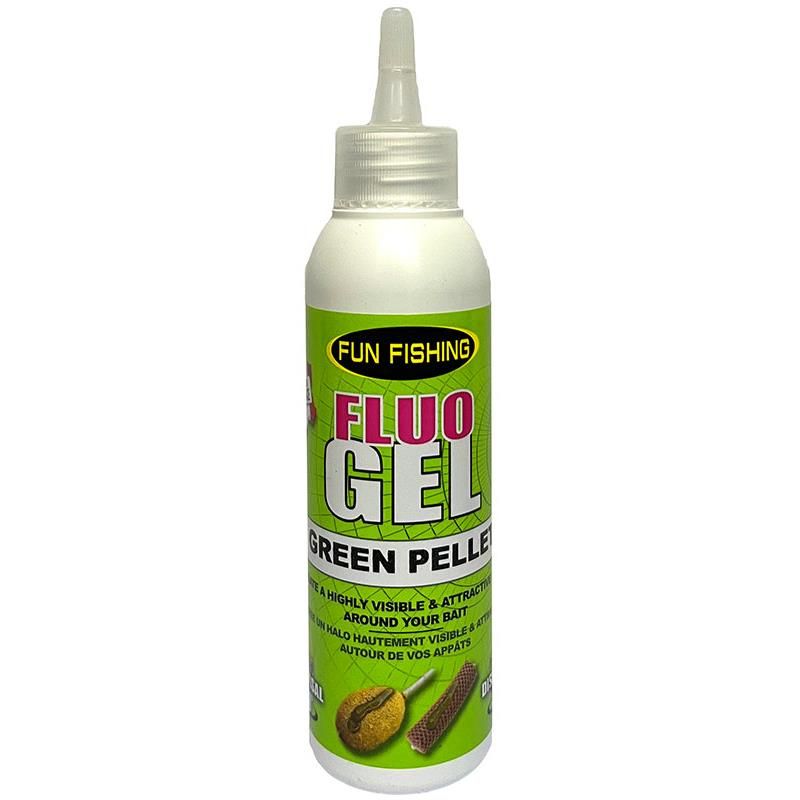 FUN FISHING Fluo Booster Gel Green Pellet 125 ml – www.CarpeConnect.com
