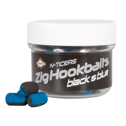 Dynamite Baits N-Ticers Zig Hookbaits Black & Blue 12x6mm
