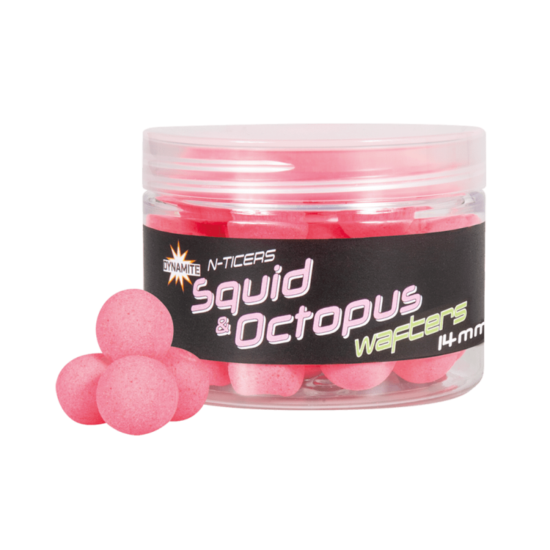 Dynamite Baits N-Ticers Squid Octopus Fluoro Wafter 14 mm