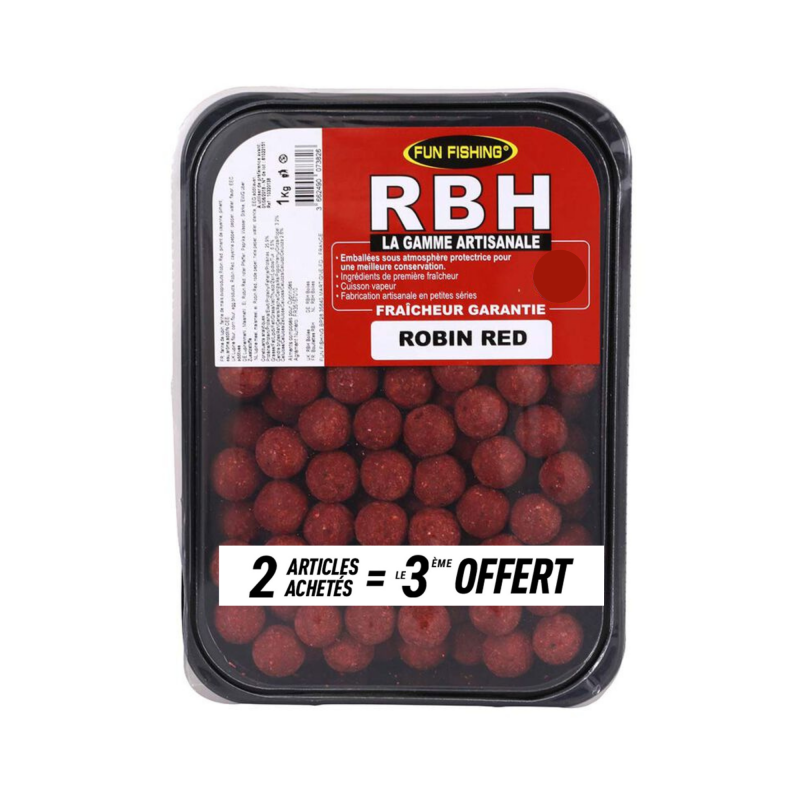 FUN FISHING RBH Robin Red Bouillettes 20 mm 800 g – www.CarpeConnect.com