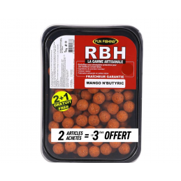 FUN FISHING RBH Mango NButyric Bouillettes 15 mm 800 g – www.CarpeConnect.com