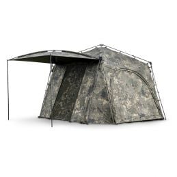 Nash Bank Life Gazebo Camo Pro – Abri de pêche robuste et camouflage efficace