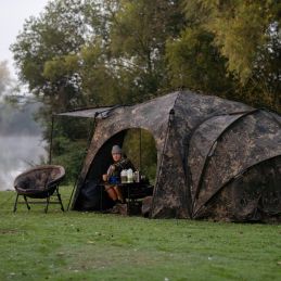 Nash Bank Life Gazebo Camo Pro – Abri de pêche robuste et camouflage efficace