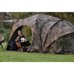 Nash Gazebo Base Camp Camo Pro Biwy Carpe avec 2 Sleeping Pods