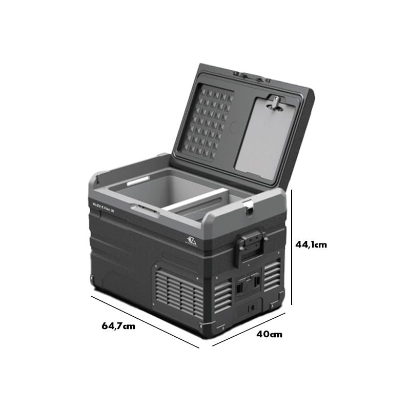 EZA Blizz-E Flex 38L - Glacière à Compression Double Zone Modulable | CarpeConnect