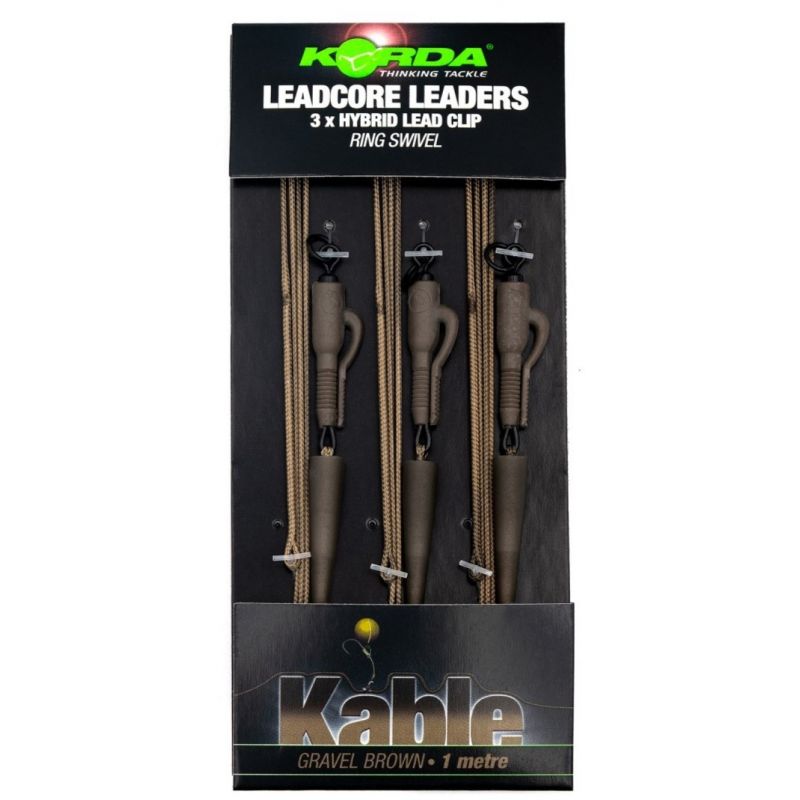 Korda Leadcore Hybrid Lead Clip Gravel 1m 3pcs