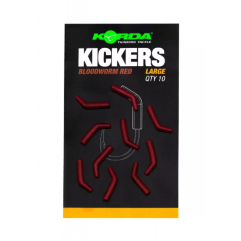 Korda Kickers Large Bloodworm Red – Optimisez vos accroches | CarpeConnect