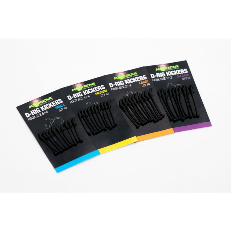 Korda Kickers D Rig Large Green – D-Rig caoutchouc pour hameçons | CarpeConnect