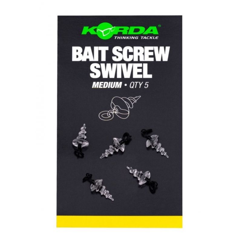 Korda Micro Ring Swivel Bait Screw Medium (5pcs)