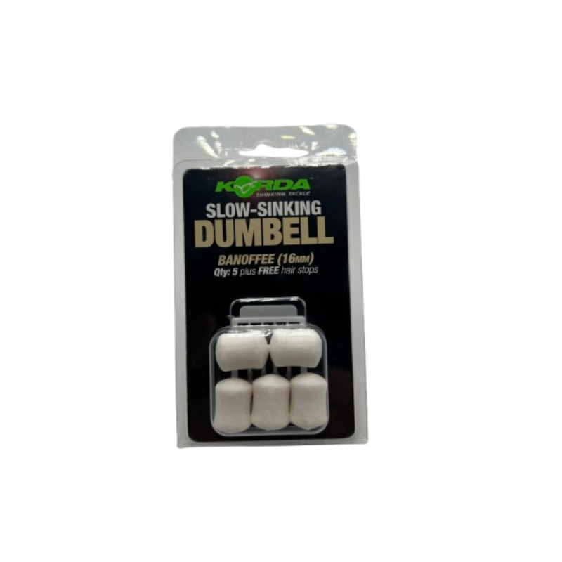 Korda Slow Sinking Dumbell Banoffee (16mm) - 5 pcs