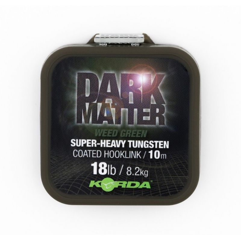 Korda Dark Matter Tungsten Coated Braid Green 18lb 10m