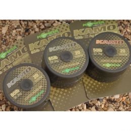 Korda Kamo Coated Hooklink 80lb 20m – Tresse Enduite Résistante pour Carpes | CarpeConnect