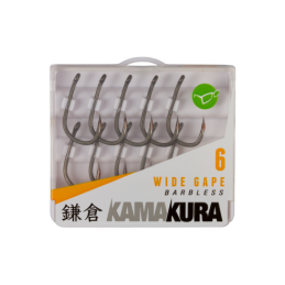 Korda Kamakura Wide Gape Barbless size 6