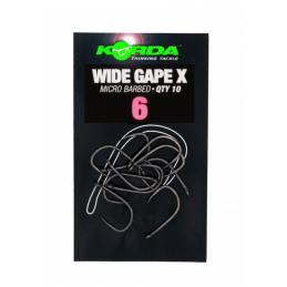 Korda Wide Gape X Size 06 Micro Barbed – Hameçon classique carpe | CarpeConnect