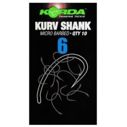 Korda Kurv Shank Micro Barbed Size 06 – Hameçon Polyvalent pour Carpes | CarpeConnect