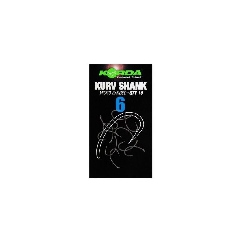 Korda Kurv Shank Micro Barbed Size 06 – Hameçon Polyvalent pour Carpes | CarpeConnect